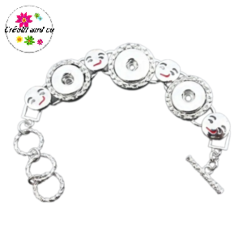 Bracelet trio de bouton pression