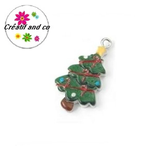 Breloque sapin de noël résine