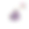 Eventail mauve émail 13mm