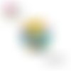 X2 cabochons chats 14mm