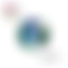 X2 cabochons chat 14mm