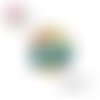 X2 cabochons chats 14mm