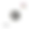Bouton pression gris anthracite druzy résine