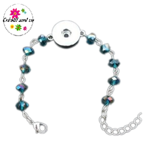 Bracelet bouton pression et ses perles