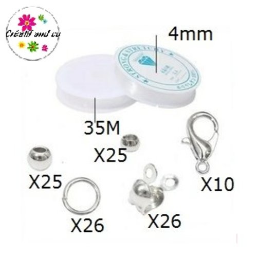 Kit fil élastique ses accessoires (113 pièces)