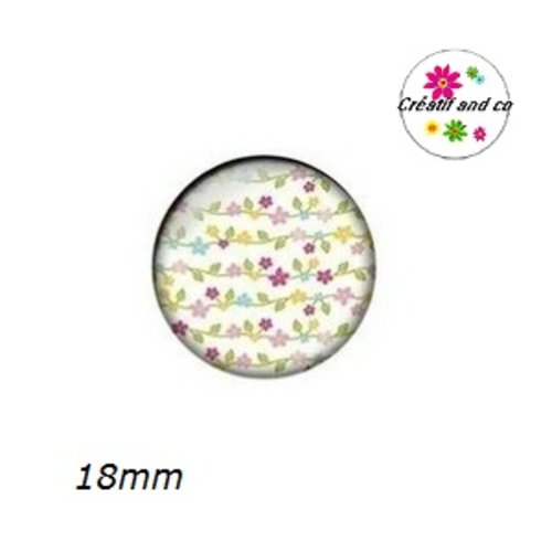 Cabochon à motif 18mm