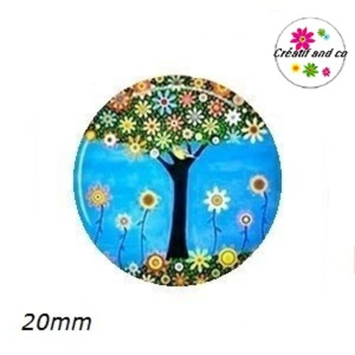Cabochon arbre de vie 20mm
