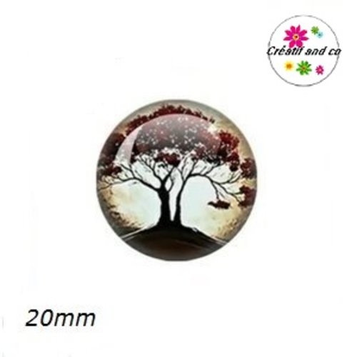 Cabochon arbre de vie 20mm