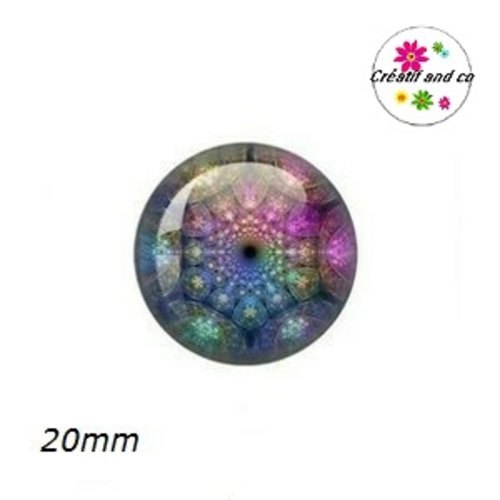 Cabochon à motif 20mm