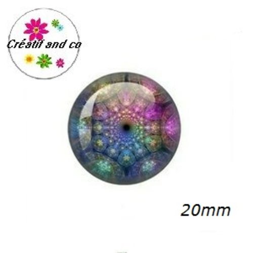 Cabochon à motif 20mm