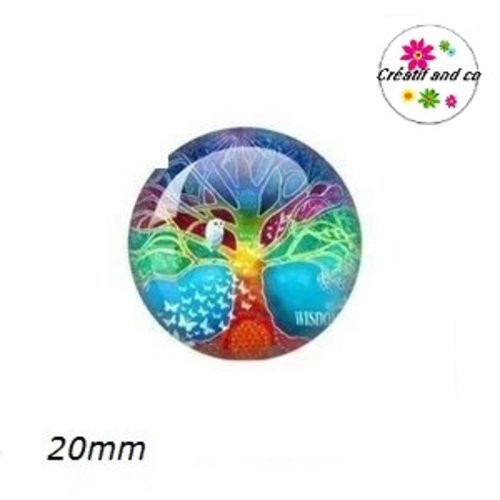 Cabochon arbre de vie 20mm