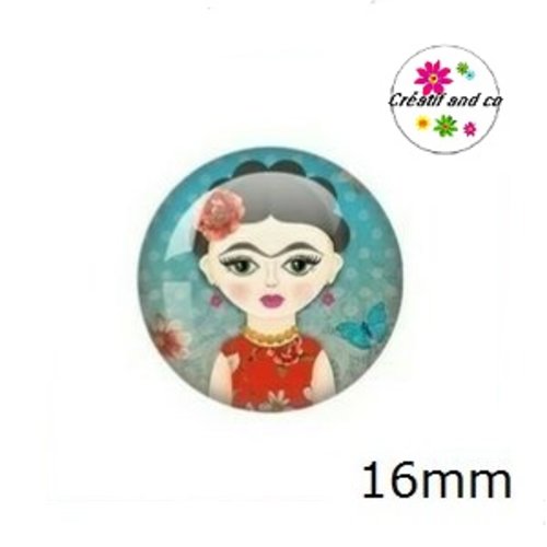 X2 cabochons poupée russe 16mm