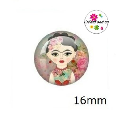 X2 cabochons poupée russe 16mm