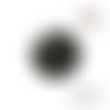X2 cabochons noirs/blancs 16mm