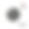 X2 cabochons noirs/blancs 16mm