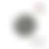 X2 cabochons noirs/blancs 16mm