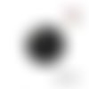 X2 cabochons noirs/blancs 16mm
