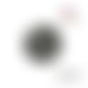 X2 cabochons noirs/blancs 16mm