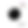 X2 cabochons noirs/blancs 16mm