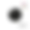 X2 cabochons noirs/blancs 16mm