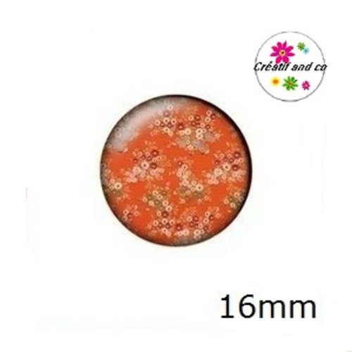 X2 cabochons motif japonais 16mm