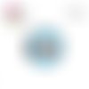 X2 cabochons oiseau 12mm
