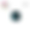 X2 cabochons bleu pois saumon clair 12mm