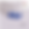 Breloque estampe petite feuille bleu roi  20mm