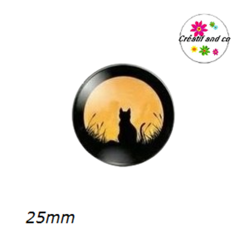 Cabochon chat 25mm