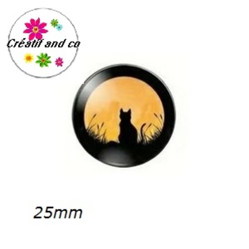 Cabochon chat 25mm