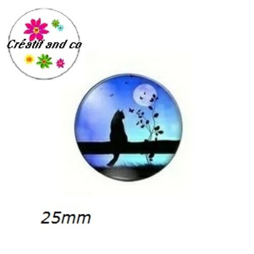 Cabochon chat 25mm