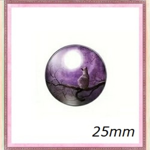 Cabochon chat 25mm