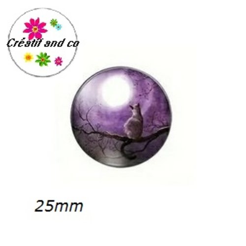 Cabochon chat 25mm