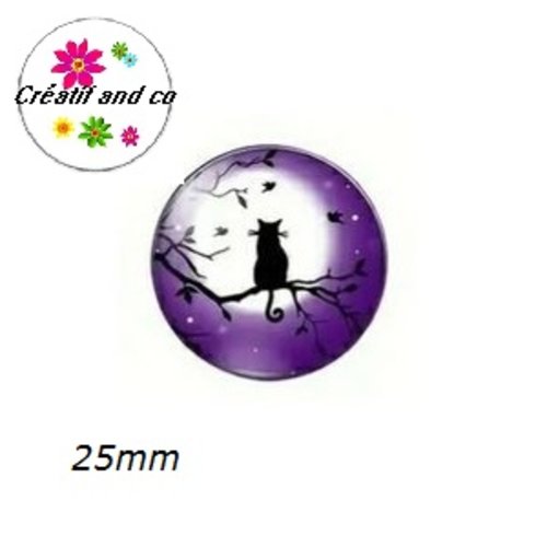 Cabochon chat 25mm