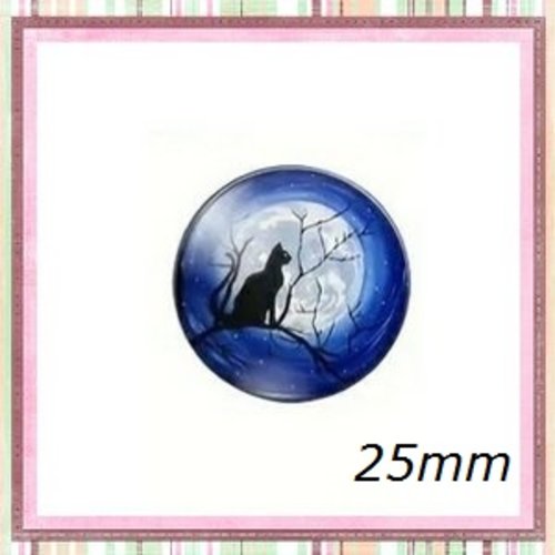Cabochon chat 25mm