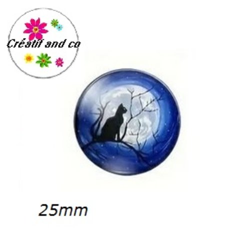 Cabochon chat 25mm