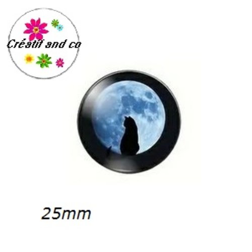 Cabochon chat 25mm