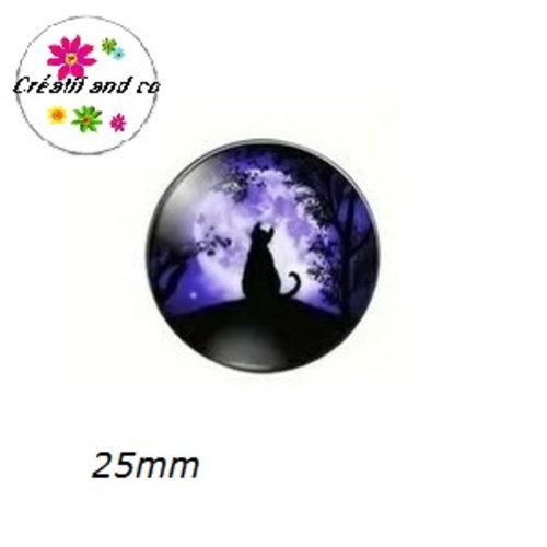 Cabochon chat 25mm