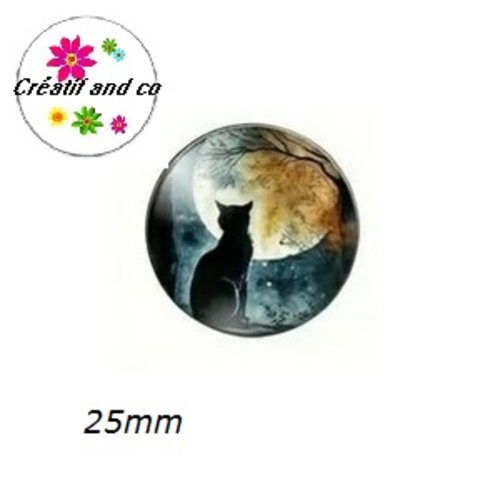 Cabochon chat 25mm