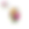 X2 cabochons ovales arbre fleuri 18x25mm