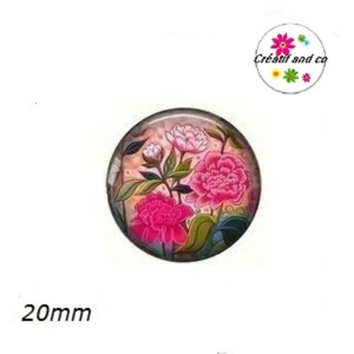Cabochon fleur 20mm