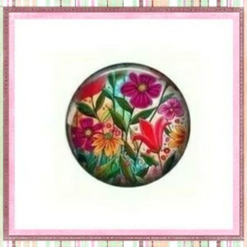 Cabochon fleur  20mm