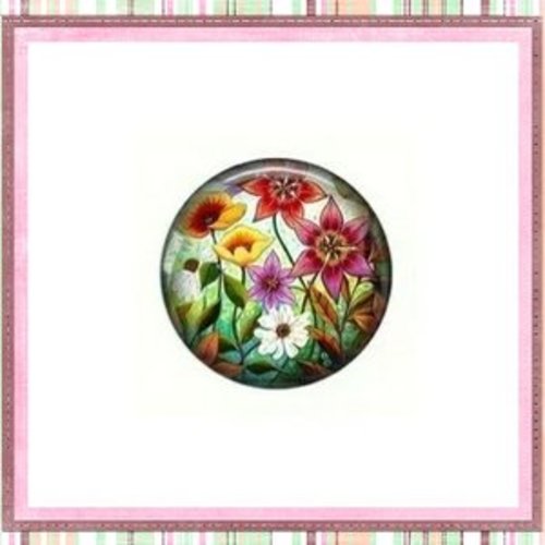 Cabochon fleur  20mm