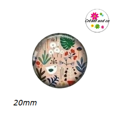 Cabochon fleur 20mm