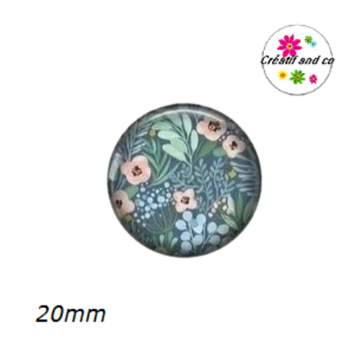 Cabochon fleur 20mm