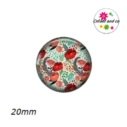 Cabochon fleur 20mm