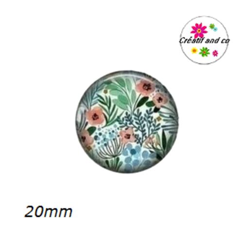 Cabochon fleur 20mm