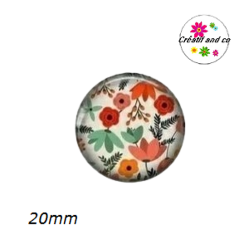 Cabochon fleur 20mm
