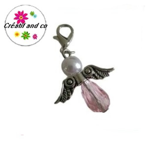 Charm's ange rose pâle  39mm
