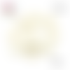 Breloque/pendentif cercle beige bois 15mm